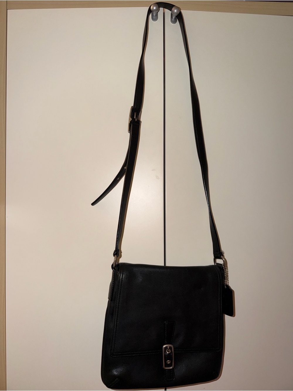 Coach Black Leather Crossbody Bag